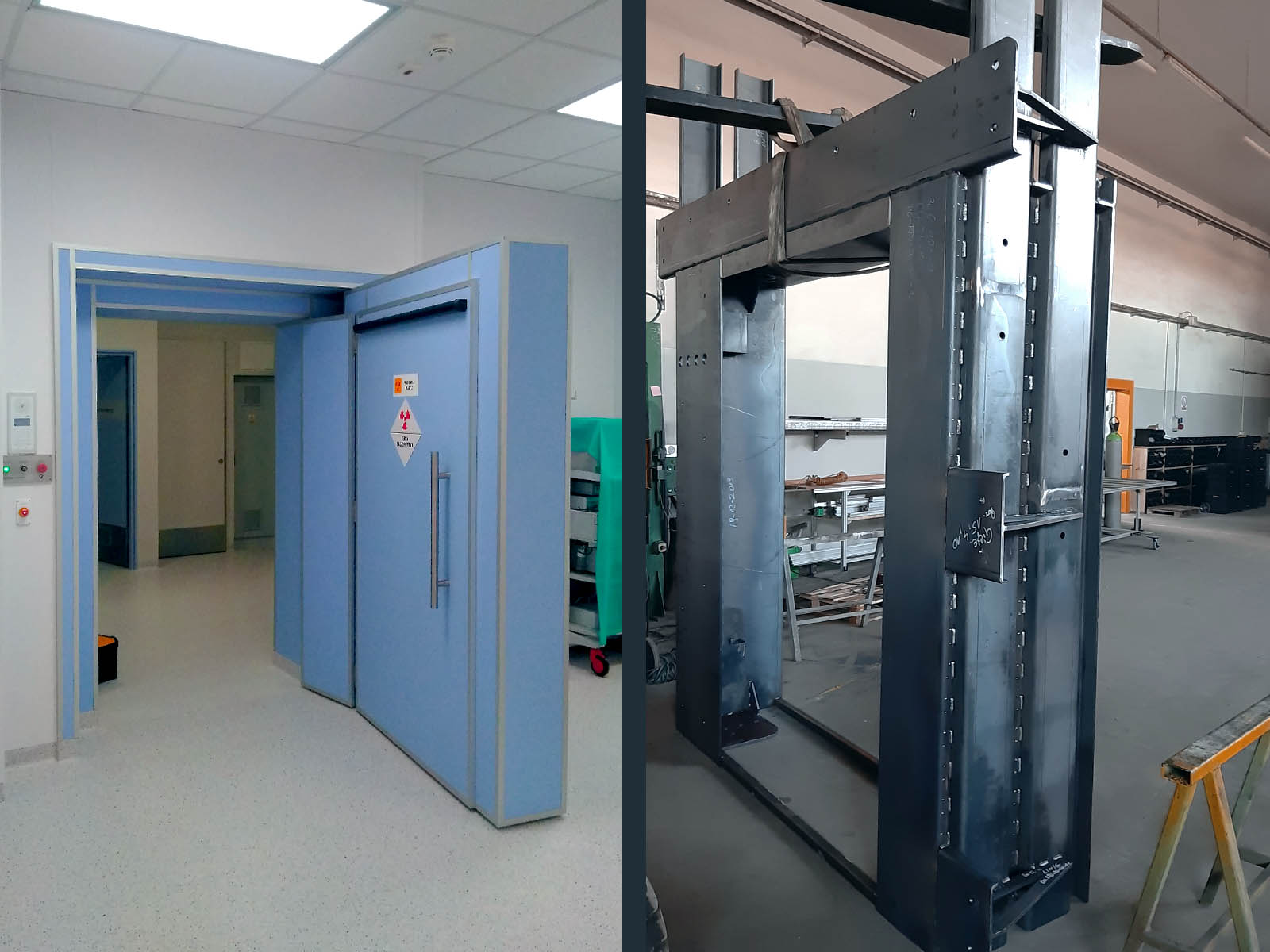 Radiological doors
